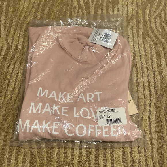 NWT REVOLVE Daydream Nation Make Art Fashion Top in Rose Size Large - Picture 6 of 6